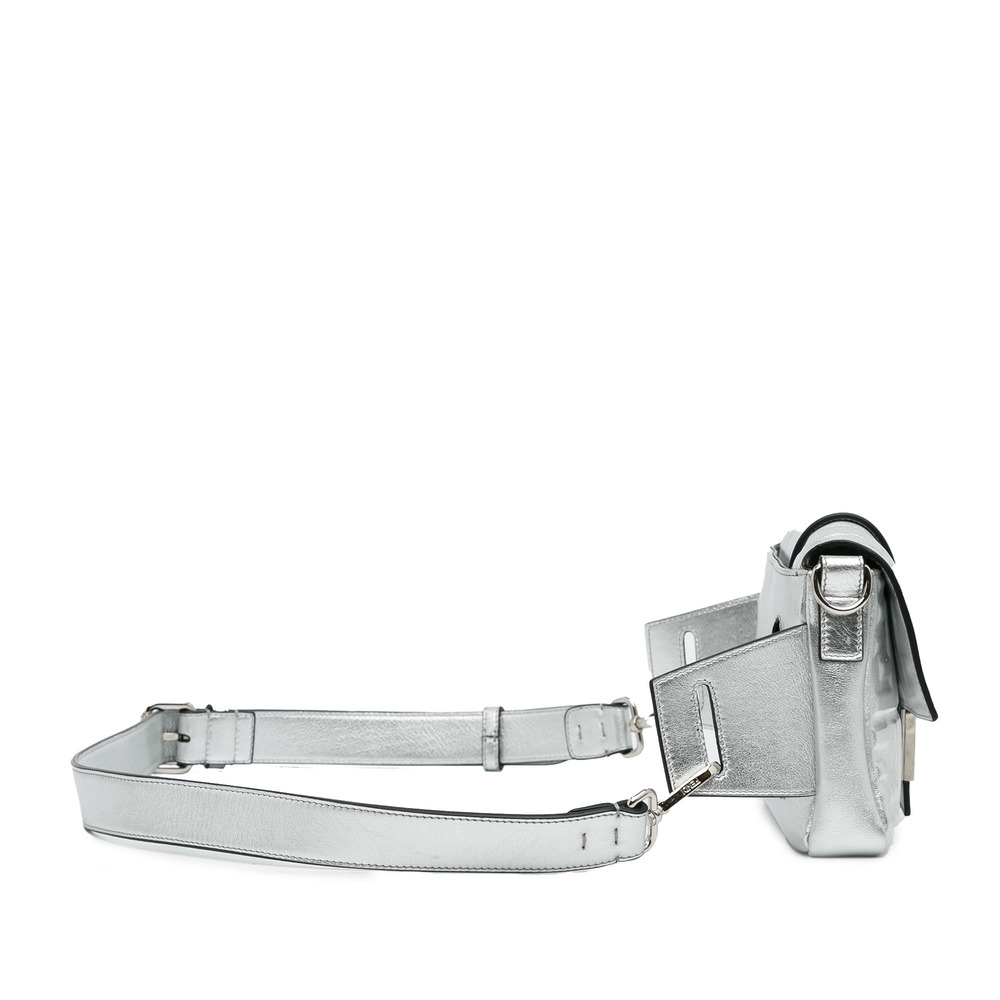 Pre-Loved Fendi Prints On Zucca Embossed Convertible Baguette Belt Bag - Picture 3 of 10